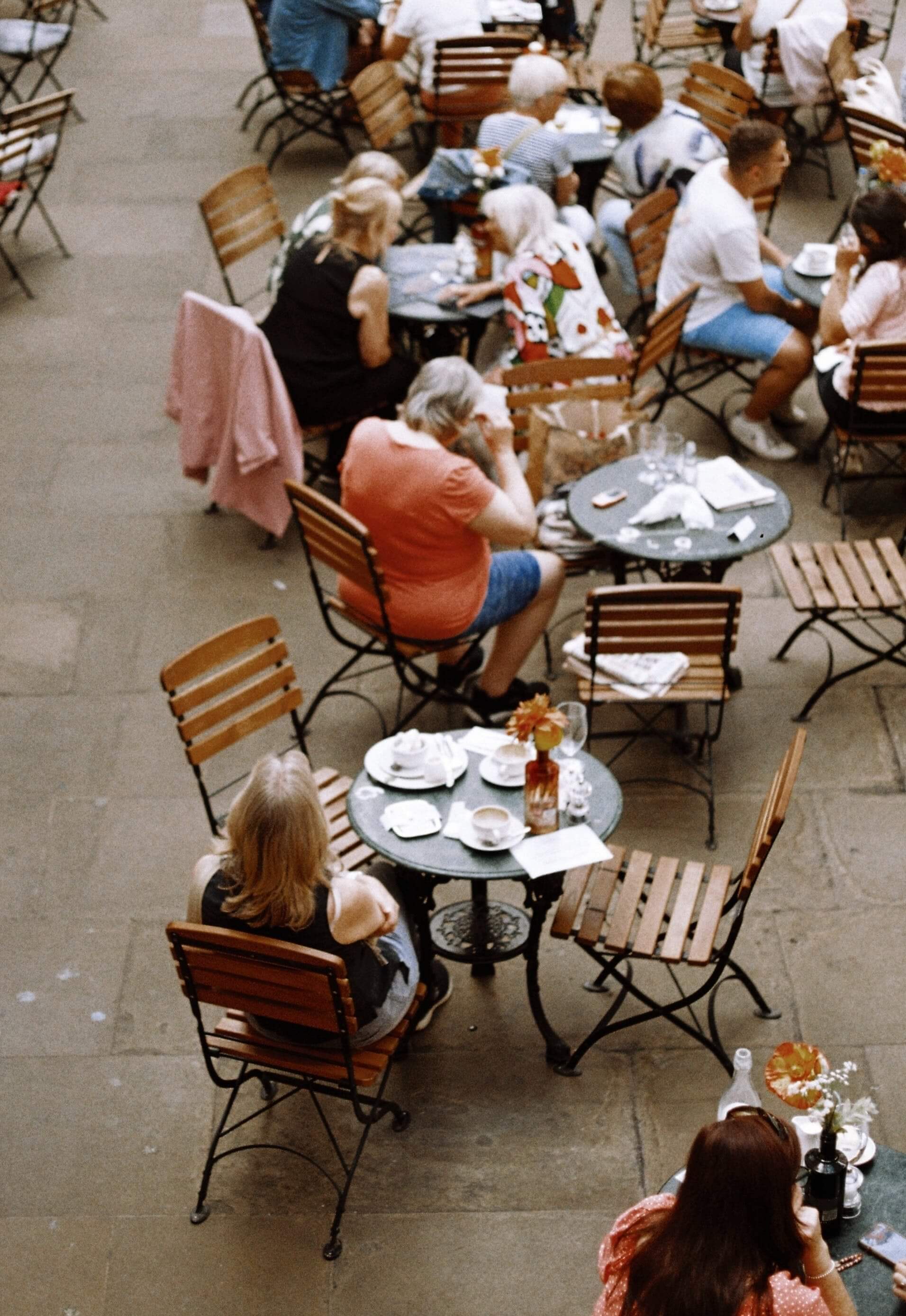 photo of an outdoor cafe